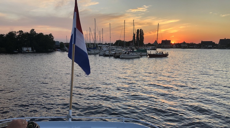 westeinderplas zonsondergang meerval