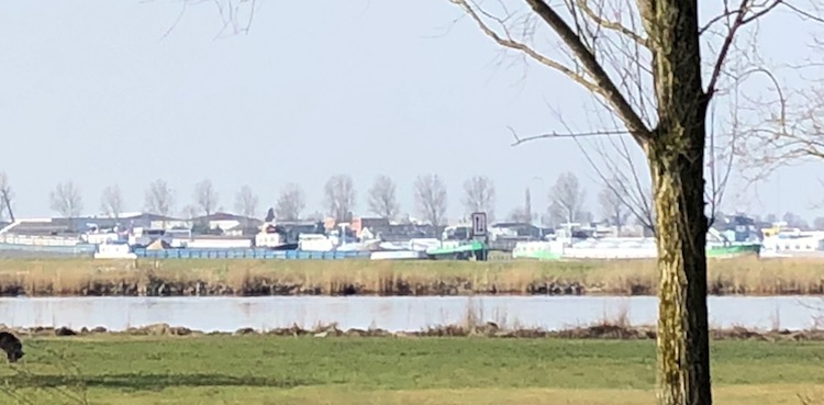 overzicht schepen aan kade